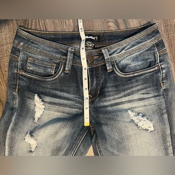 Women’s Dollhouse Charley Distressed Skinny Jeans Sz 5 - Picture 7 of 9